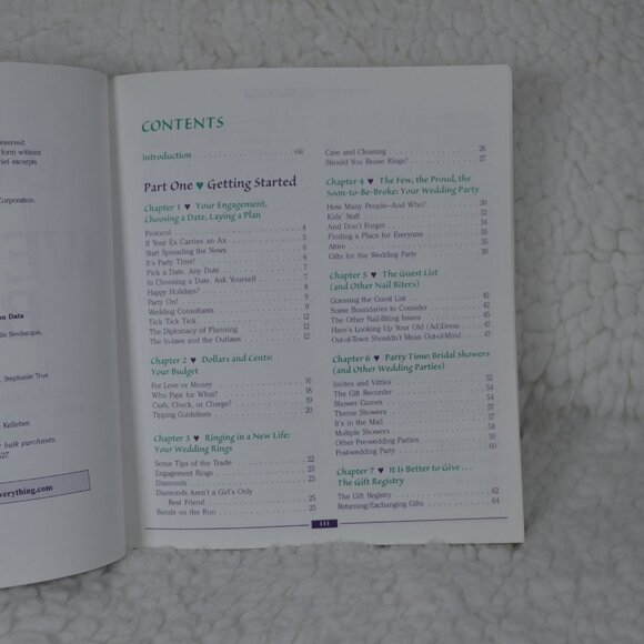 The Everything Wedding Book, 360+ pages of wedding etiquette - Picture 3 of 7